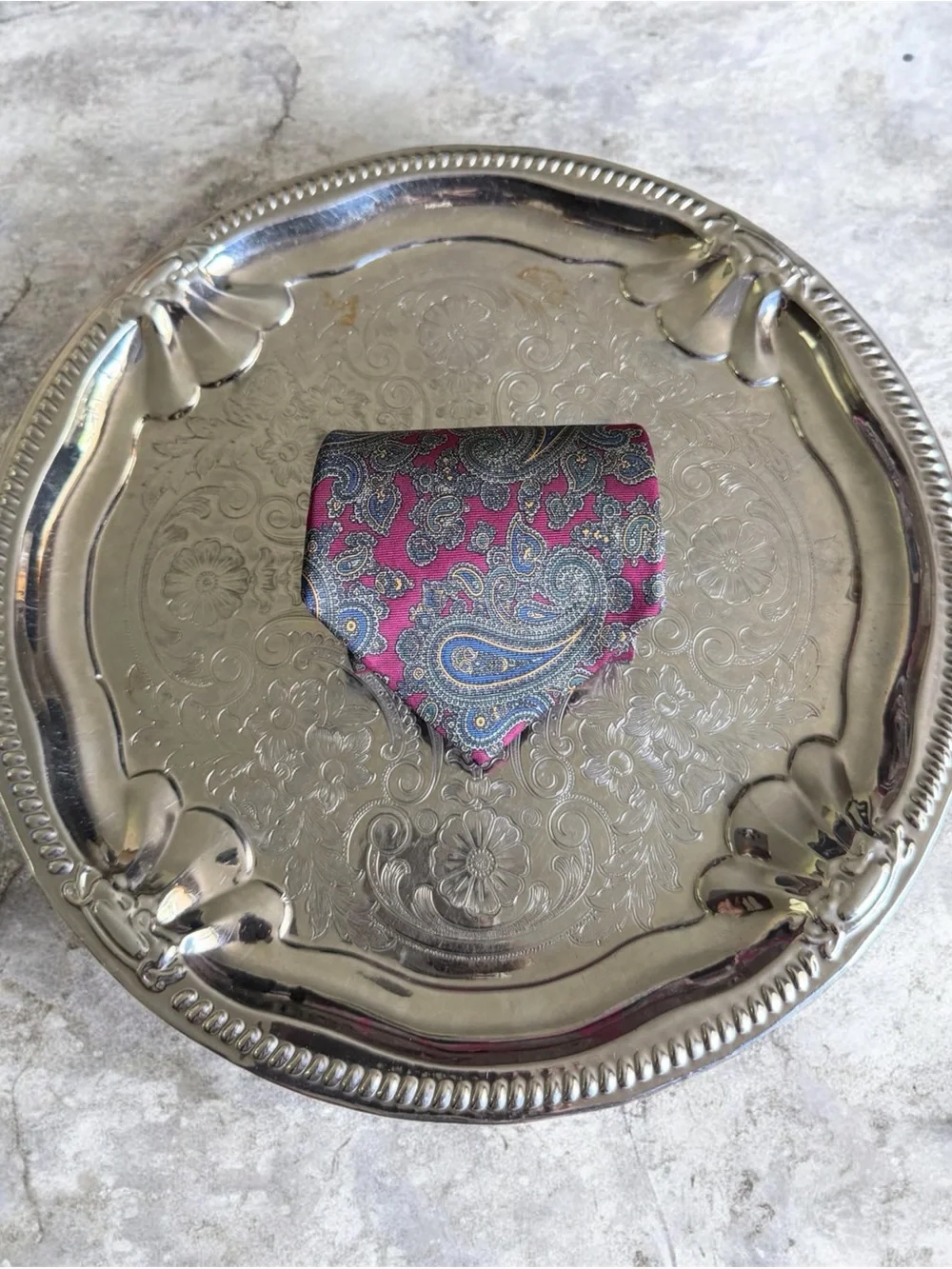 Andre Gianni Paisley Silk Tie